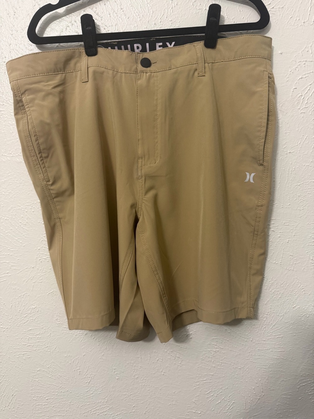 NWT Hurley Hybrid Walkshort Khaki Men’s Size 38 4-Way Stretch Quick Dry - Picture 2 of 5